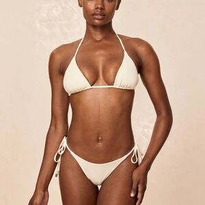 Monday Swimwear Cream Bikini Bottom